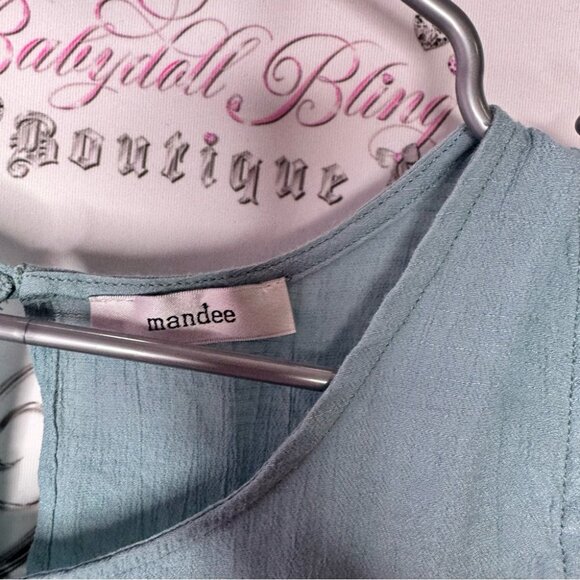 Mandee tank top crochet blue boho sea ocean beach flowy comfy bohemian beachy - Picture 7 of 8